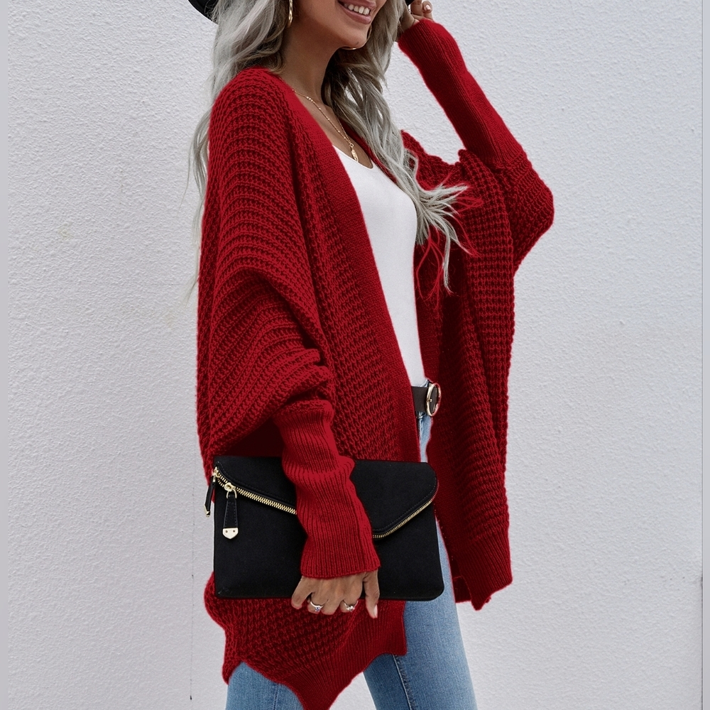 Red Open Cardigans - Picture 3 of 8